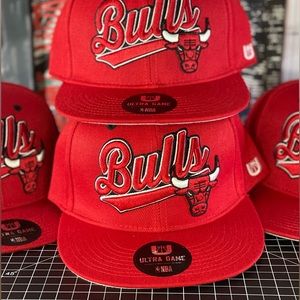 CHICAGO BULLS NBA TEAM Ultra Game Snapback Home Red Hat (Unisex) NEW